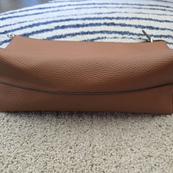 Vintage Guess Brown Textured Shoulder Bag Gold Details - Picture 4 of 14